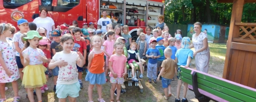 Spotkanie ze strażakiem z OSP Lipowiec Augustów (21.06.2021)